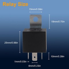 2pcs Car Relay with Harness 12V 40A 4 Pin SPST Harness Sockets with Col
