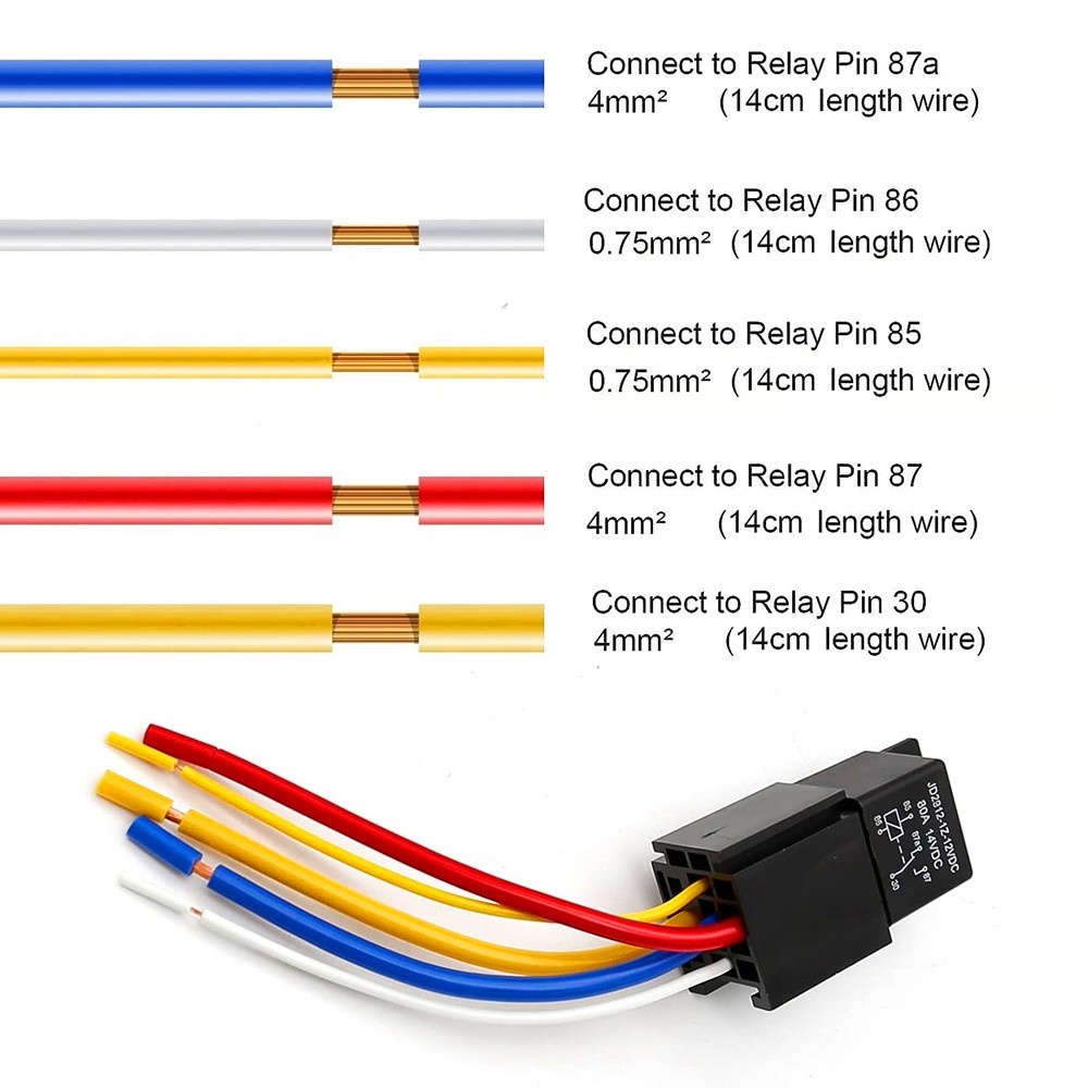 2pcs JD2912-1Z-12VDC 80A 14VDC 5-Pin SPDT Truck Boat Car Relay Switch New
