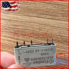 40PCS For Finder 34.51.7.024.0010 Power Relay 24VDC 6A 34.51.24VDC 5Pins SPDT US
