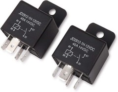 EHDIS Car Relay 4 Pin 12v 40amp Spst Model No.: JD2912-1H-12VDC, Pack of 2
