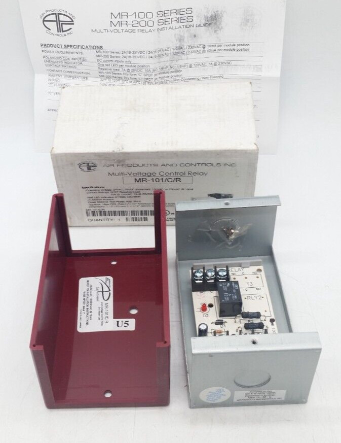 Air Products and Controls MR-101/C/R Multi-Voltage Control Relay