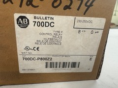Allen-Bradley DC Control Relay 700DC-P800Z2 230 to 250V DC
