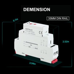 GEYA On Delay Off Delay Timer Relay Time Delay Relay AC/DC12V-240V 16A Din Rail