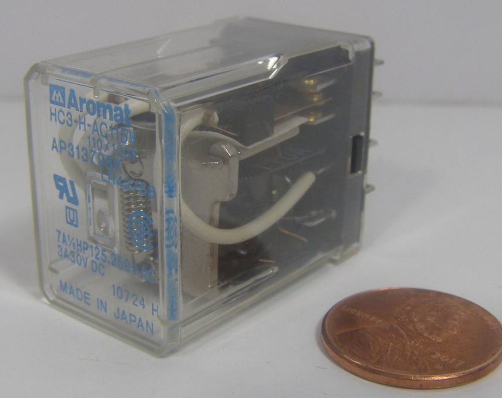 Aromat Relay HC3-H-AC115V 110/120V AP313798K 3A30VDC clear 11-pin