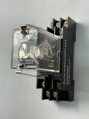 Relay Ice-Cube + Socket/Base/Clips (24VDC COIL) DIN-Rail 2P 5A NO/NC QM2N1-D24