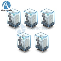 5PCS LY2NJ LY2N-J 8Pin 2NO 2NC Led Lamp DC12V 10A DPDT Coil Power Relay