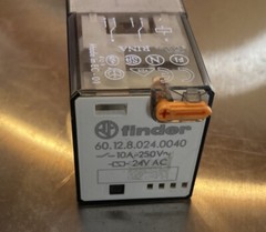 FINDER 60.12.8.120.0040 10A-250V/120VAC 50/60HZ RELAY
