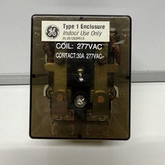 General Electric Contact Relay Contactor 30 Amp 240/277 Volt 240 Volt Coil