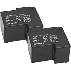 2 Pack AZ2150-1A-12DEF Power Relay, 12VDC, 40A, SPST-NO, PCB Mount, Sealed
