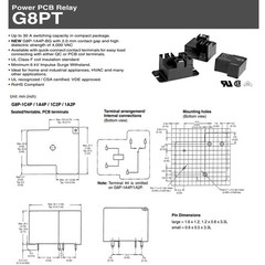 G8P-1A4P 12VDC 30A 250VAC 4Pins Relay for Dryer, Fully-Sealed PCB with Solder…
