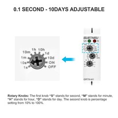 Relay 12V Timer Delay Off Trigger 10 Function XSSJM1AC/DC12V240V Mount