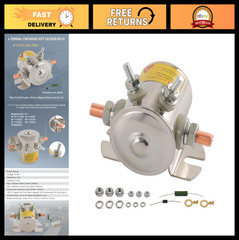 300A 12V DC Continuous Duty Solenoid Relay w/ Resistor & Diode for Golf Carts, M
