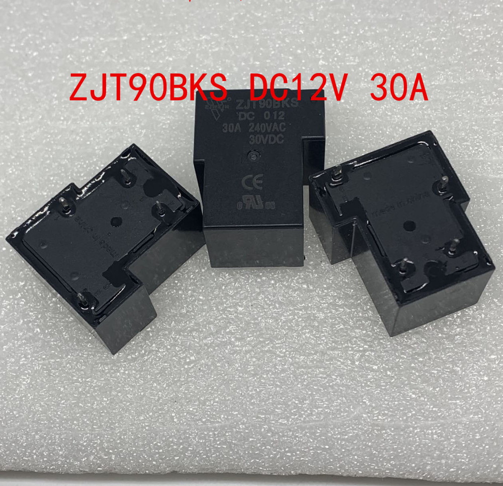 ZJT90BKS DC12V Power Relay Normally Closed 30A 4 Pins x 1pc