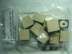 10x Relay 24V 1xON 250V 16A Schrack LN333024 Germany #20-50/1#20t