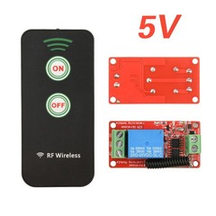 DC 5V 12V 24V Wireless RC Receiver Switch 1-CH 433MHz Relay Module Self-Locking