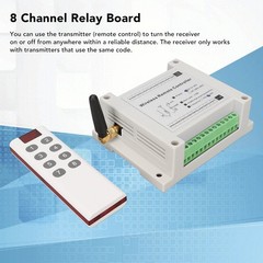 8 Channel Relay, 8 Channel 10AR Relay Radio Remote Control Lighting Switch 100150…