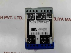 Measurement Technology Mtl 2211 2-Channel Is-Input Switch Operated Relay,240vac