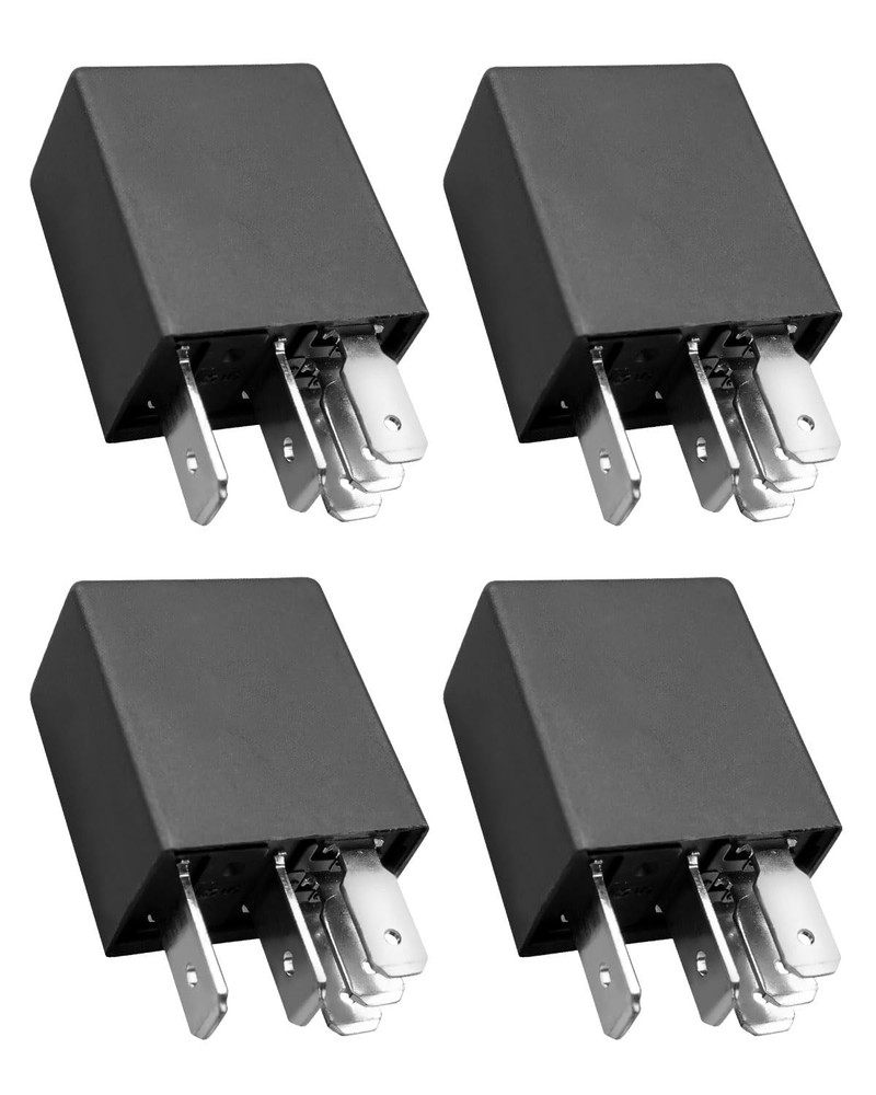 4 Pcs Automotive Relay Replace 4671168E 72472M, 20/10A 12VDC 5- Pins Fuel Pum…