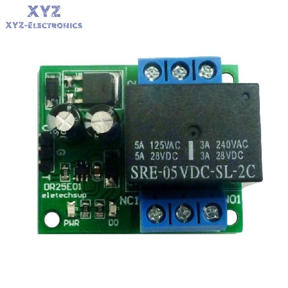 DC 5V 6V-24V Double Pole Double Throw DPDT Self-locking Bistable Relay Module