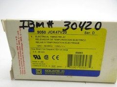 SQUARE D 9050JCK47V20 SER. D 110/120V 0.3-30MIN NSMP