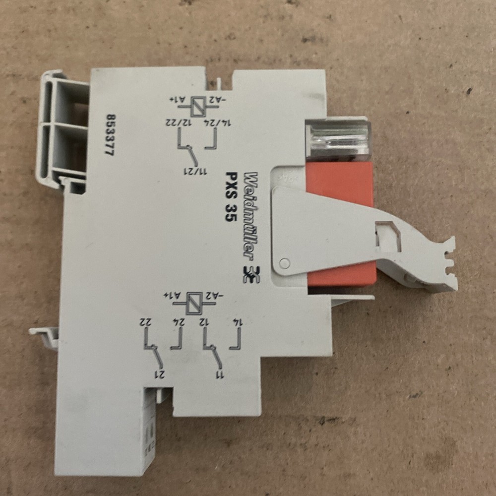 Weidmuller PXS35 Base 853377 P/C 1/0 Module & Shrack Rt314024 Relay