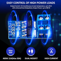 6 PCS Dual High-Power MOSFET Trigger Switch Drive Module, Upgrade 0-20Khz PWM…
