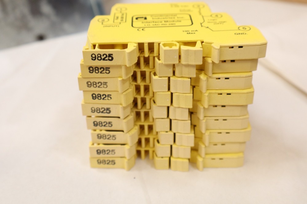 9 pcs I.O.-1AC-RO-280 Continental Industries Interface Module