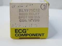 (NEW) ECG COMPONENT / PHILIPS RLYF71C12 SPDT 500MA 12Vdc Coil Reed Relay