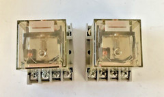 OMRON MK2PN-S RELAY 10A W/ALLEN BRADLEY 700-HN125 BASE SER.A 10A** LOTOF2**