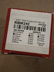 NEW RIB 4″ TRACK MOUNT KIT 12 & 24 VOLT 10 AMP 277 VAC RIBM24C