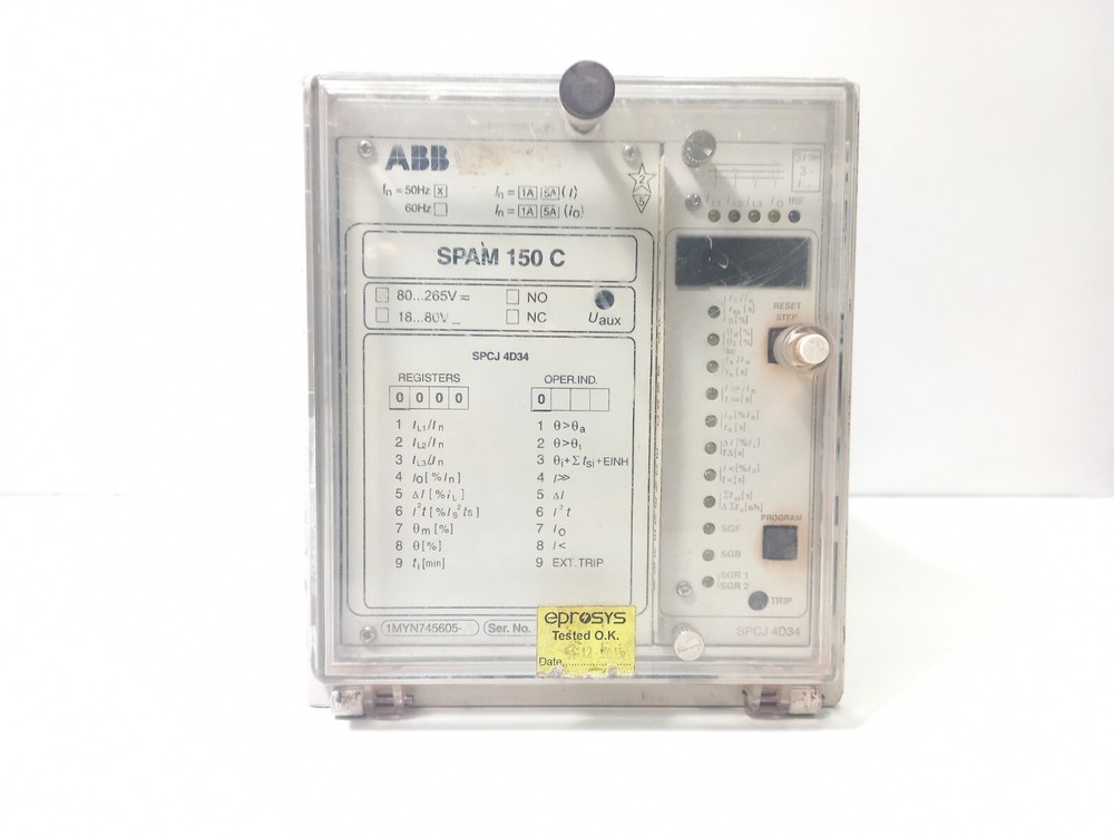 ABB SPAM 150 C Motor Protection Relay (FREE SHIPPING)