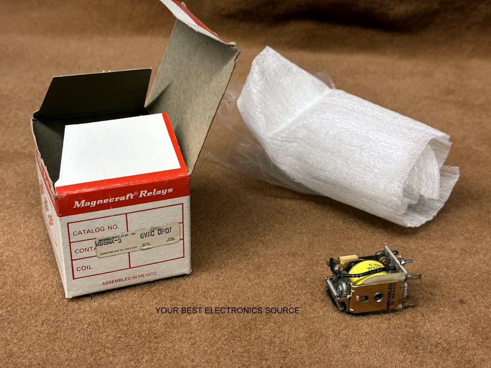 NOS NEW Magnacraft W88AX-5 DPDT, 6VAC, 3VA, 10A Relay