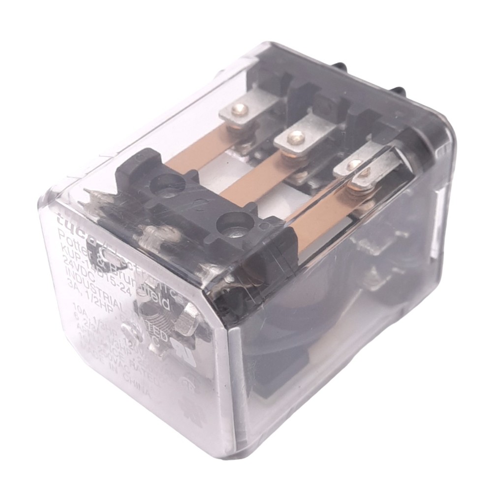 Potter & Brumfield KUP-14D15-24 Plug-In Relay, 3PDT, 600VAC 3A Max, 24VDC Coil