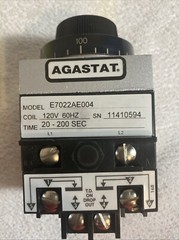 Tyco AGASTAT E7022AE004 / 7022AE Timing Delay Relay 20-200 sec – 120 V 60HZ New