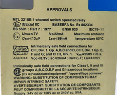 MEASUREMENT TECHNOLOGY MTL2210B 1-CHANNEL OPERATED RELAY