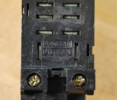 Omron PTF08A-E Din Mount Relay Base with Omron LY2 Relay 24v Coil, Lot of 2