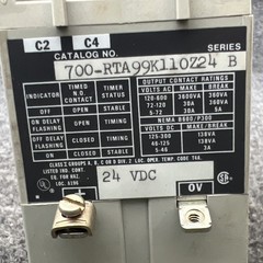 Allen Bradley 700-RTA99K110Z24 Control State Timer Relay 24VDC New Other