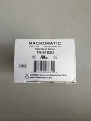MACROMATIC TR-60622 Time Delay Relay,120VAC/DC,10A,DPDT