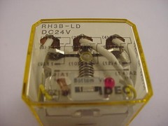 Idec Part Number RH3B-LD DC 24 Volt Replacement Relay Part Clear