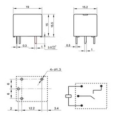 Hongfa Relays HF3FF-JQC-3FF-005 012 024-1HS 10A 4-Pin 5V 12V 24VDC Power Relays