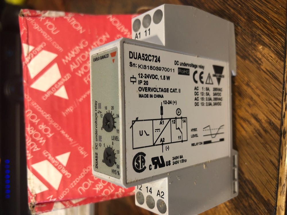 Carlo Gavazzi DUA52C724 Undervoltage Relay