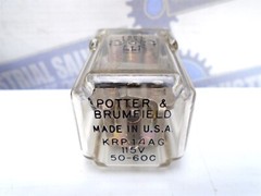 POTTER & BRUMFIELD – KRP14AG -11-Pin RELAY – 115/120VAC – 3PDT – 10A – (NEW)
