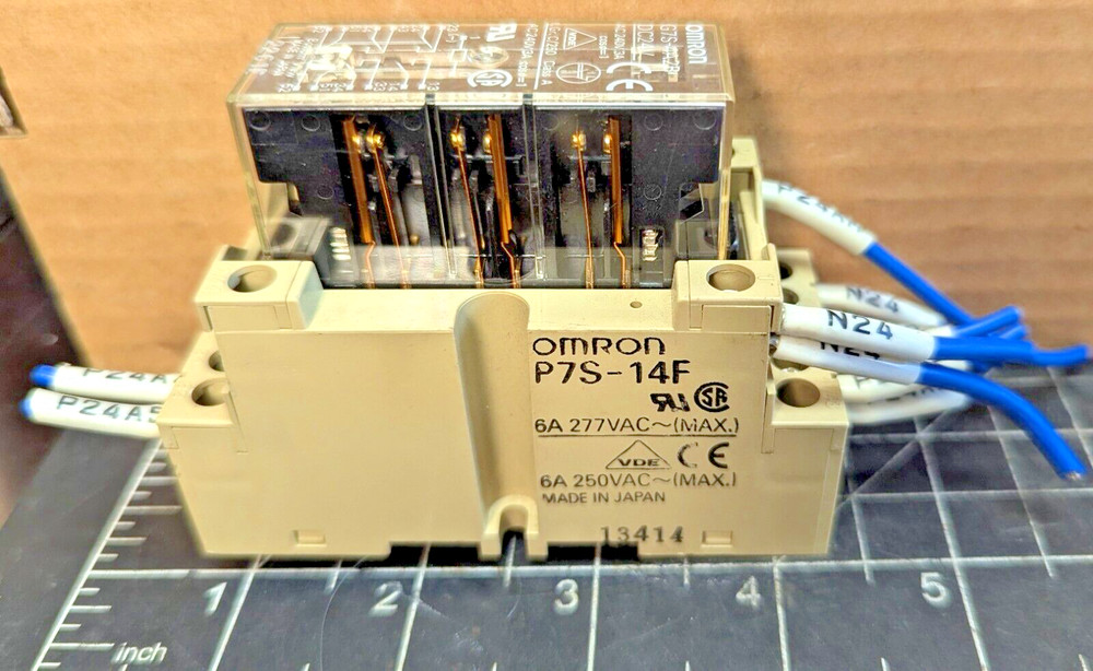 Omron P7S-14F Socket With G7S-4A2B DC24V Relay WORKING PULL [B6Y2] #19