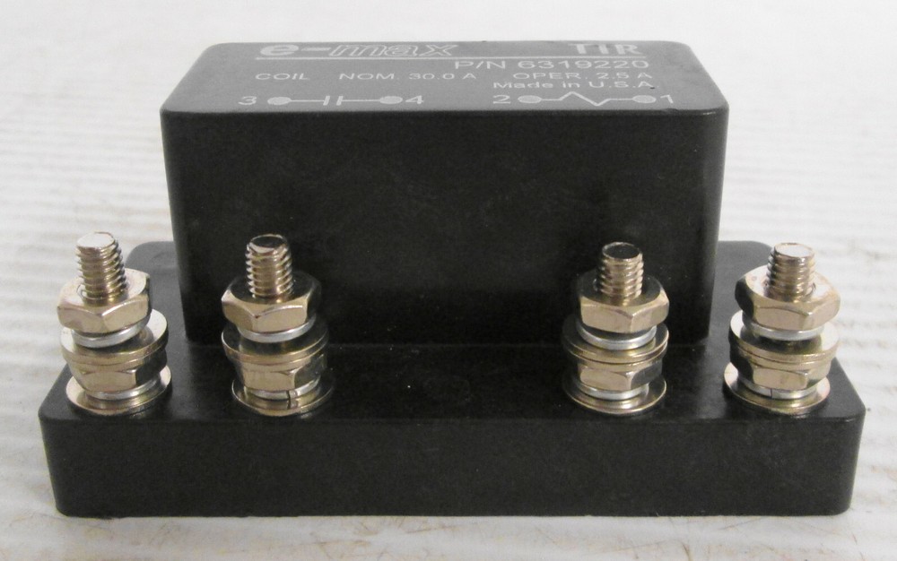 E-Max 6319220 Auxiliary Voltage Relay Nom 30A Oper 2.5A