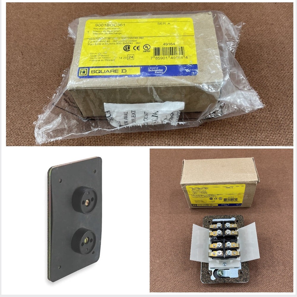 SQUARE D 9001BOC361 Control Station Part ser A 785901491644 F Stat 9001BW240-260