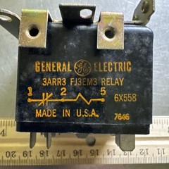 GENERAL ELECTRIC 3ARR3 FJ3EM3 RELAY 6X558 – MADE IN THE USA OEM
