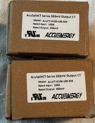 Two New Accuenergy AcuCT-H100-100:333 (Split Core Current Transformer) Sealed.