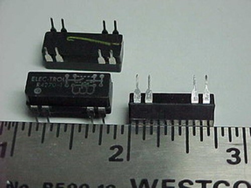 5 Vintage Obsolete ELEC-TROL R4270-1 Reed Relays 8-Pin Dip Package
