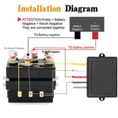 12v 500a Winch Solenoid Contactor Relay Wireless Twin Remote Control Kit 4pcs