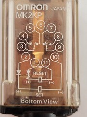 Omron MK2KP Intermediate Relay Plug-in Mount 5A 250VAC DPDT Coil 24VAC 11-Pin